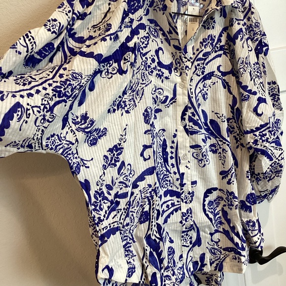 Anthropologie Voluminous Buttondown Shirt Maeve - Picture 6 of 14